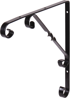 L7410BL Кронштейн орнаментал 250мм ЧЕРНЫЙ