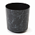 Кашпо Solo IML d25,5 h27 см черный мрамор (marmur czarny)