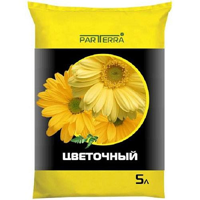Грунт Зеленая грядка  цветочный 5л. Нов-Агро 