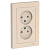 ATN000220 AtlasDesign бежевый в сборе Розетка СП 2м 16А SchE