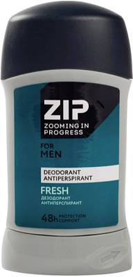 Дезодорант антиперспирант ZIP Fresh 48ч стик 40г