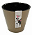 Горшок для цветов Фиджи D 330 мм/16 л на колесах шоколадный 