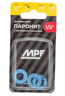 Прокладка паронитовая безасбестовая MPF 1/2" (3 шт.), МР
