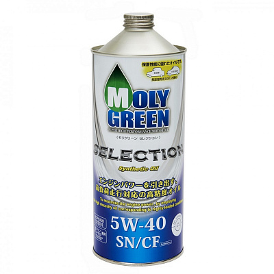 Масло моторное 5W40 Molygreen Selection SN/CF Синтетическое 1л