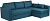 Диван трехместный угловой Вало ДП Malmo 81 LA (turquoise) 229х91(156)х72см, цвет бирюзовый