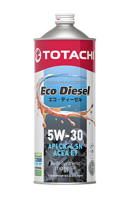Масло моторное 5W30 TOTACHI Eco Diesel CK-4/СJ-4/SN П\Синтетика 1л
