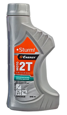Масло моторное Sturm! G-Energy масло 2Т красн., минер., JASO FB/ISO-L-EGB, UNIVERSAL МОТО 2T, 0.946 