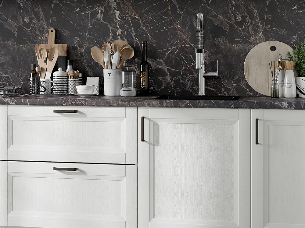 Кухня Винтаж 3,4м в цвете Сосна белая