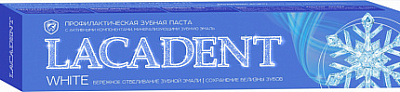 Зубная паста LACADENT 75мл White профилактическая