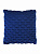 Подушка декоративная вязаная Buenas Noches синий, 40х40 см.