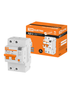 SQ0204-0114 Автомат диф.АД12 2Р 32А  30мА