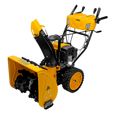 Снегоуборщик бенз SBM 610S PRO, 212cc, эл.старт, фара, обогрев// Denzel