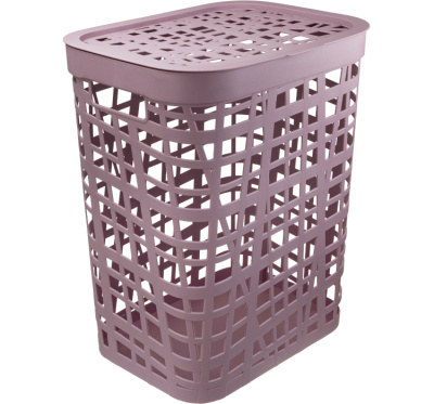 М 2619 Корзина для белья ХАОС 55л лавандовый