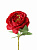 Цветок искусс.Красная Роза из ткани (искусственный шелк, полиэтилен) 28х9х9см
