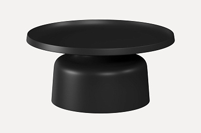 Стол журнальный Ньюман-2 75х75х38см Black цвет: черный