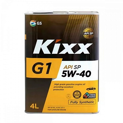 Масло моторное 5W40 KIXX G1, SP/GS Синтетическое 4л