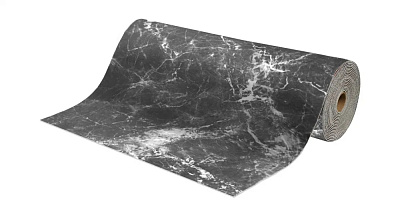 Дорожка вырезная icarpet PRINT антискользящая 1,20 м "Мрамор" серый (134)