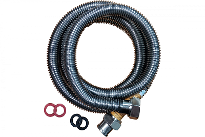 Подводка сильфонная газ (вода)  1/2", 80 см, гайка-гайка, ELKA