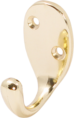 LK0102GO Крючок одинарный, средний, золотой