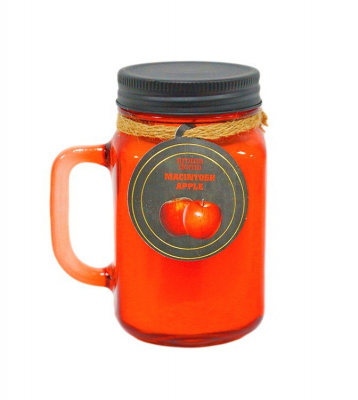 Свеча Mason jar Яблоко Макинтош 6,5х6,8х13,3см