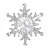 Фигурка "Снежинка" светодиодная на присоске 9,5*9,5 см, меняет цвет, с батарейкой