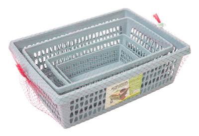 UD-00416040 Корзина для хранения Велетта набор 4шт. оливковая