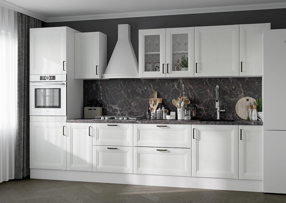 Кухня Винтаж 3,4м в цвете Сосна белая