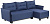 Диван-кровать угловой Киркас Malmo 79 (blue) 217х135,5х77см, цвет синий  