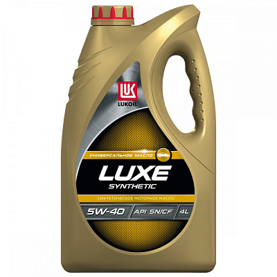 Масло моторное 5W40 LUKOIL LUXE, SN/CF A3/B4 Синтетическое 4л