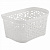 KL401810048 Корзинка для хранения Keeplex Fiori 1л 16,3х12,2х8,7см белое облако