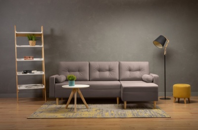 GP-00097348 Диван угловой Нумо Velvet Latte цвет латте инт