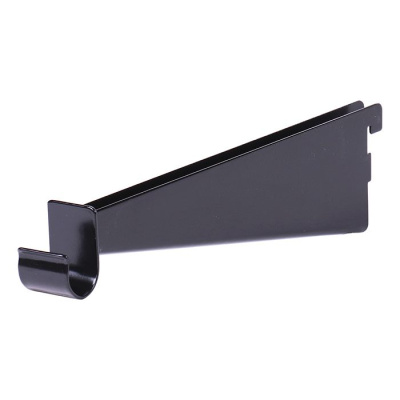 L9231BL Кронштейн с держателем под штангу, черный 291х72х30мм