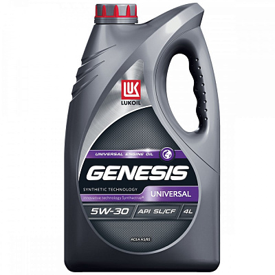 Масло моторное 5W30 LUKOIL GENESIS UNIVERSAL SL/CF A5/B5 Cинтетическое 4л