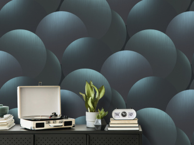 285403 Обои флизелиновые Apollo, мотив бирюзовый 1,06х10м1