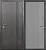 GP-00099827 Дверь входная ТД 9 см Вертикаль 2050х960 R (правая) Серая