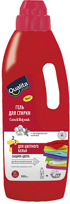 Гель д/стирки QUALITA для цветного белья 1000мл не марка