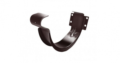 Ral8017 Держатель желоба GrandLine d-125 короткий (шоколад)