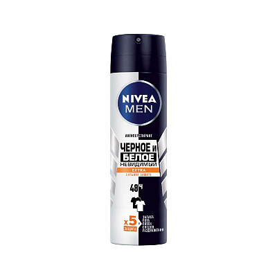 Дезодорант спрей NIVEA Невидимый для черн/белого Extra муж 150мл не марка