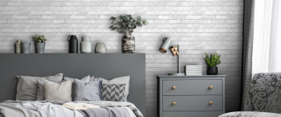 888851 Обои флизелиновые Rock&Wall, кирпич св-серый 1,06х10м1