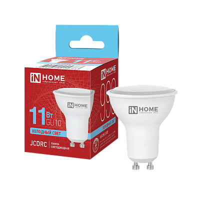 Лампа светодиодная LED-JCDRC-VC 11Вт 230В GU10 6500К 990Лм IN HOME