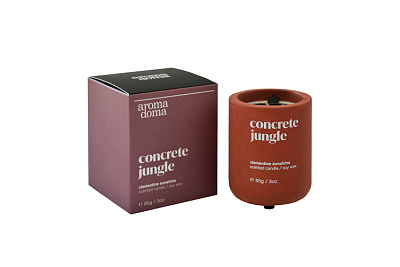 Свеча "Concrete" "Clementine Sunshine" 6,6х6,6х8см