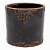 Кашпо керам. IBIZA EROSION NERO d13.5; h13 см черный под старину
