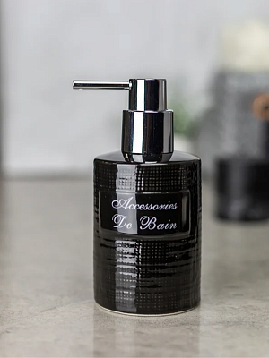 Дозатор для жидкого мыла 7*7*15см BAIN NOIR W-CE0986A-LD