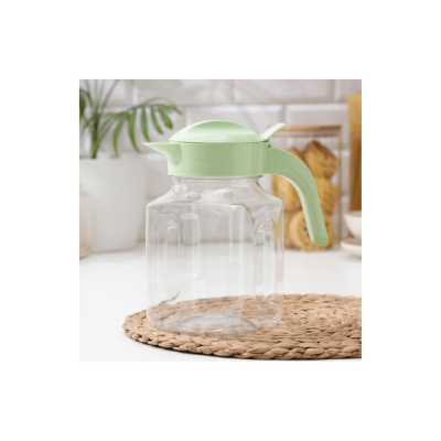 Емкость для хранения "Verona" квадратная 2,0л ПЭТ (светло-зеленый)