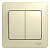 GSL000252 GLOSSA бежевый в сборе Выключатель СП 2кл. 10А