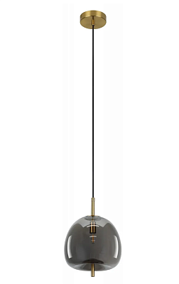 Светильник подвесной (подвес) Rivoli Claire 6137-101 1 х G9 5 Вт дымчатый/медь