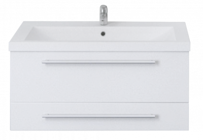 Тумба подвесная "Соната 58" 2 выдв.ящика с раковиной Анита 580 (Ш580хГ480хВ410)