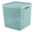 М 2327 Коробка БЯЗЬ с крышкой 28х28х28см 17л Морская волна