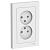 ATN000120 AtlasDesign белый в сборе Розетка СП 2м 16А SchE