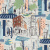 8056-11 Обои флизелиновые Town, мотив синий 1,06x10,05м 8056-11 Обои флизелиновые Town, мотив синий 1,06x10,05м
